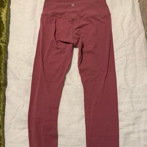 Mauve lululemon align leggings 7/8 inch